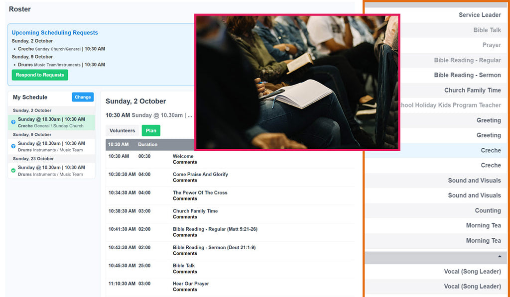 Unrostered ministries