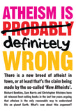 Atheism is definitely wrong